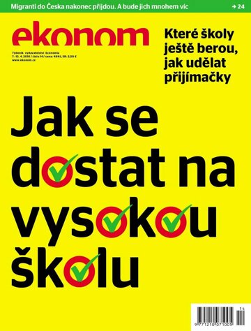 Obálka e-magazínu Ekonom 14 - 7.4.2016