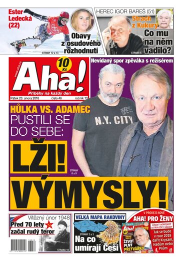 Obálka e-magazínu AHA! 23.2.2018