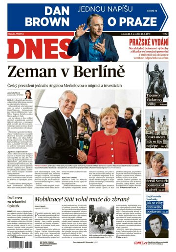 Obálka e-magazínu MF Dnes 22.9.2018