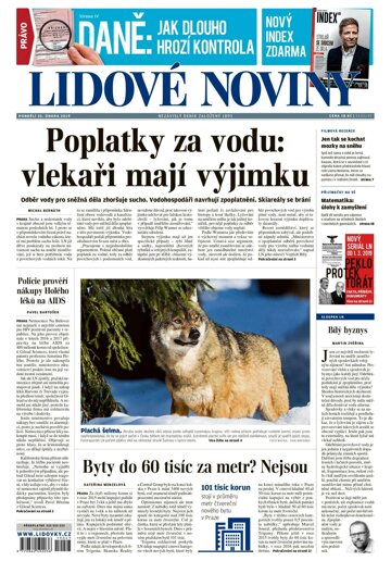 Obálka e-magazínu Lidové noviny 25.2.2019