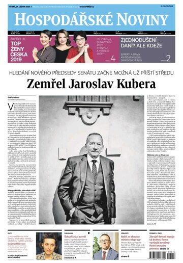 Obálka e-magazínu Hospodářské noviny 014 - 21.1.2020