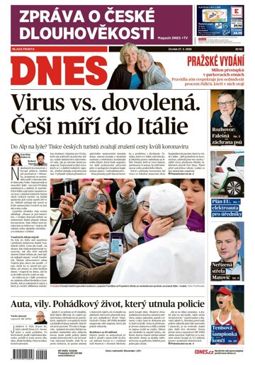 Obálka e-magazínu MF Dnes 27.2.2020