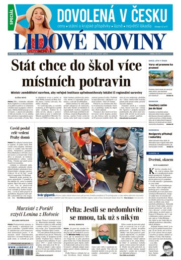 Obálka e-magazínu Lidové noviny 18.6.2020
