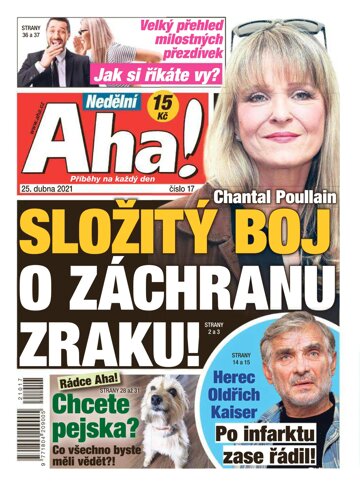 Obálka e-magazínu Nedělní AHA! 25.4.2021