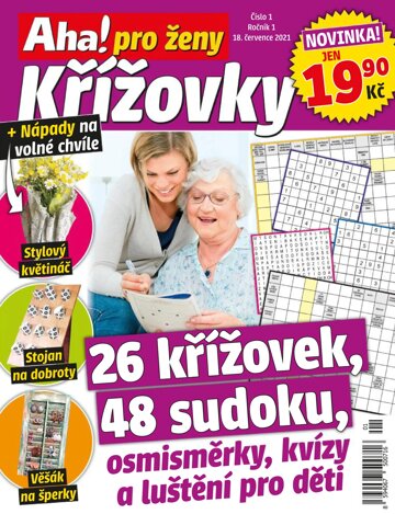 Obálka e-magazínu Aha! pro ženy křížovky 1/2021