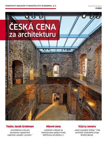 Obálka e-magazínu Hospodářské noviny - příloha 216 - 9.11.2021 Česká cena za architekturu
