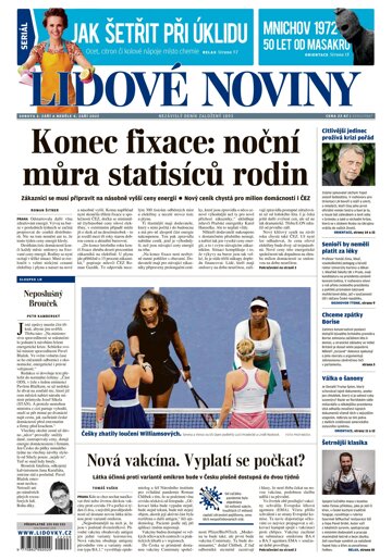 Obálka e-magazínu Lidové noviny 3.9.2022