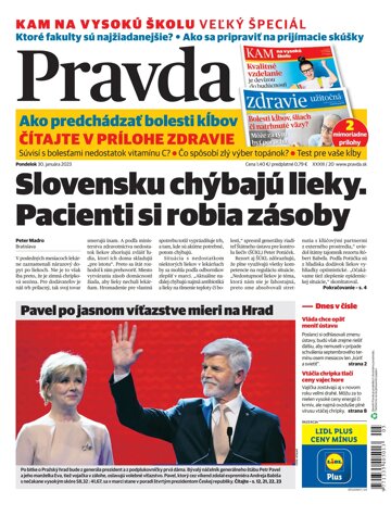 Obálka e-magazínu Pravda 30. 1. 2023