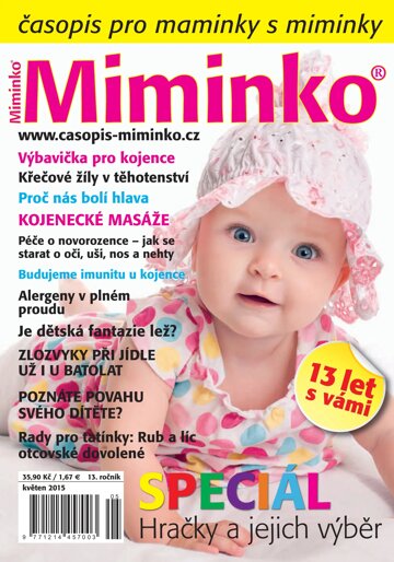 Obálka e-magazínu Miminko 5/2015