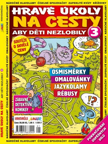 Obálka e-magazínu Knihovnička Junior - Hravé úkoly na cesty 1/17