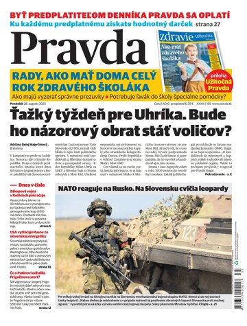 Obálka e-magazínu Pravda 28. 8. 2023