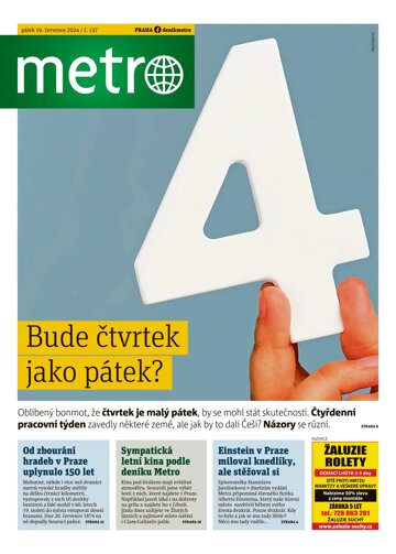 Obálka e-magazínu deník METRO 19.7.2024