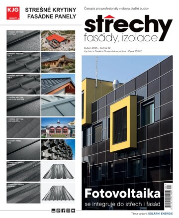 Obálka e-magazínu Střechy, Fasády, Izolace 4/2025