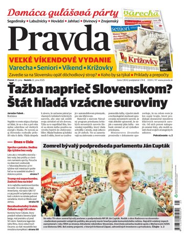 Obálka e-magazínu Pravda 20. 6. 2025