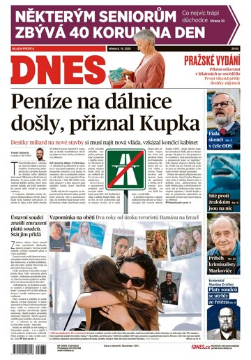 Obálka e-magazínu MF Dnes 8.10.2025