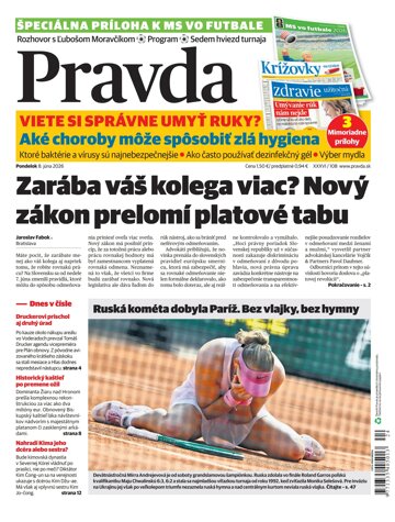 Obálka e-magazínu Pravda 8. 6. 2026