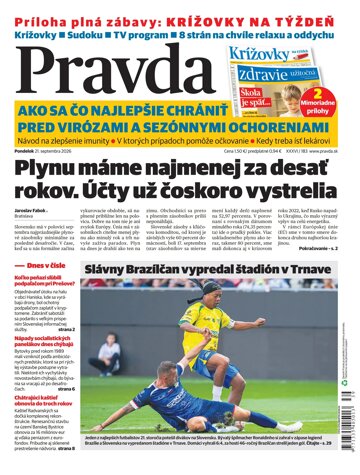 Obálka e-magazínu Pravda 21. 9. 2026