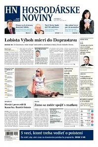 Obálka e-magazínu Hospodárske noviny 30.07.2013