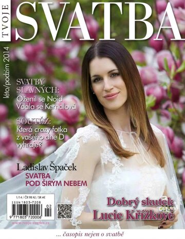 Obálka e-magazínu TVOJE SVATBA - léto/podzim 2014