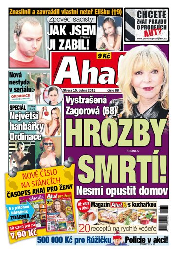 Obálka e-magazínu AHA! 15.4.2015