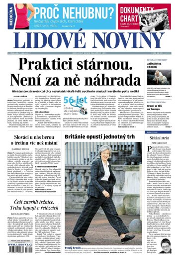 Obálka e-magazínu Lidové noviny 18.1.2017