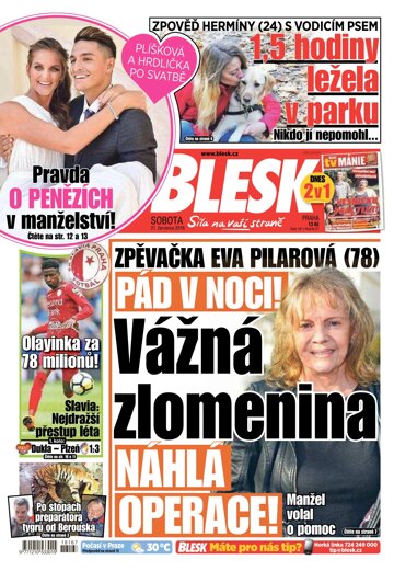 Obálka e-magazínu Blesk 21.7.2018