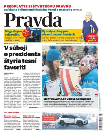 Obálka e-magazínu Pravda 14. 2. 2019