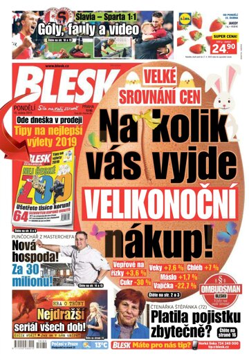 Obálka e-magazínu Blesk 15.4.2019