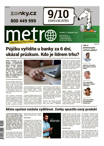 Obálka e-magazínu deník METRO 11.11.2019