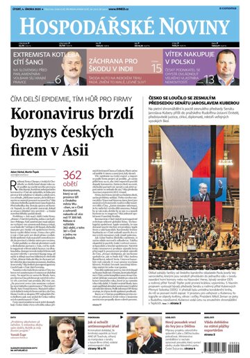 Obálka e-magazínu Hospodářské noviny 024 - 4.2.2020