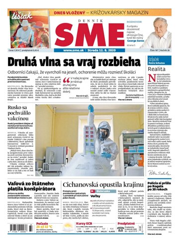 Obálka e-magazínu SME 12.8.2020