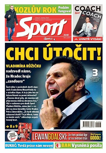 Obálka e-magazínu Sport 5.1.2020