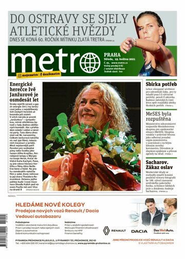 Obálka e-magazínu deník METRO 19.5.2021