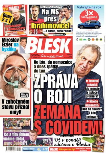 Obálka e-magazínu Blesk 27.11.2021