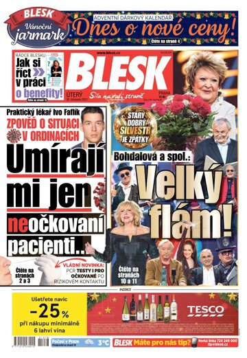 Obálka e-magazínu Blesk 30.11.2021