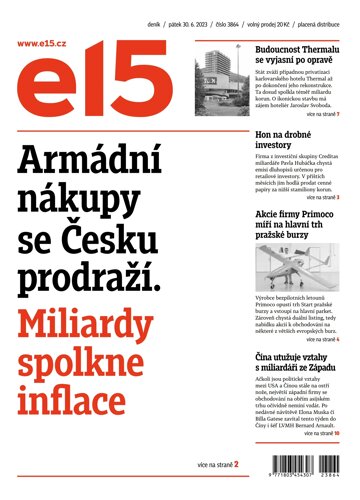 Obálka e-magazínu E15 30.6.2023