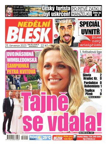 Obálka e-magazínu Nedělní Blesk 23.7.2023