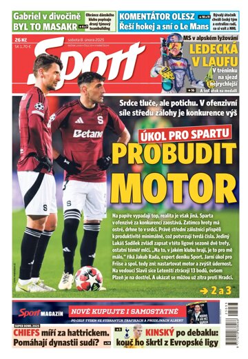 Obálka e-magazínu Sport 8.2.2025