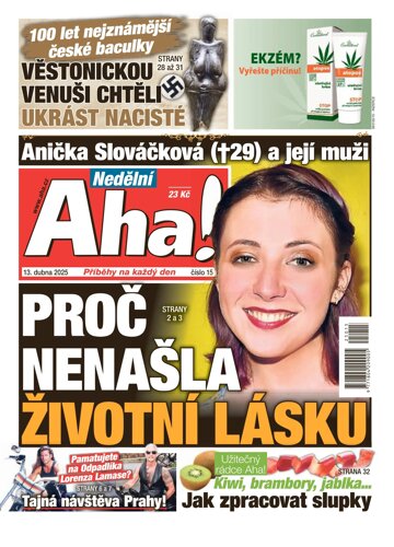 Obálka e-magazínu Nedělní AHA! 13.4.2025
