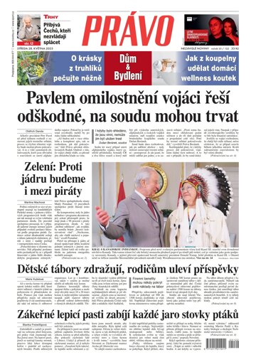 Obálka e-magazínu Deník Právo 28.5.2025