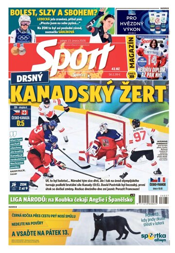 Obálka e-magazínu Sport 13.2.2026
