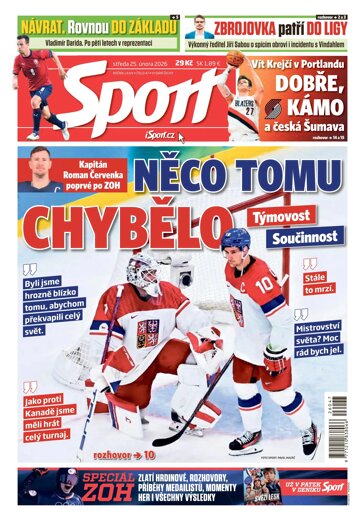Obálka e-magazínu Sport 25.2.2026