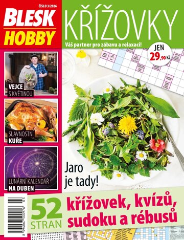 Obálka e-magazínu Blesk Hobby KŘÍŽOVKY 3/2026