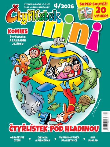 Obálka e-magazínu Čtyřlístek Mini 4/2026