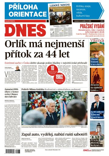 Obálka e-magazínu MF Dnes 8.8.2026