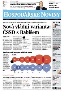 Obálka e-magazínu Hospodářské noviny 206 - 22.10.2013