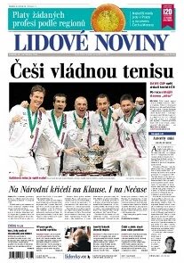 Obálka e-magazínu Lidové noviny 18.11.2013