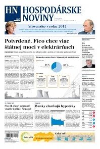 Obálka e-magazínu Hospodárske noviny 22.08.2014