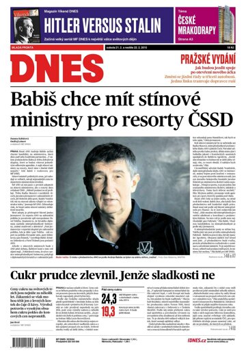 Obálka e-magazínu MF Dnes 21.2.2015