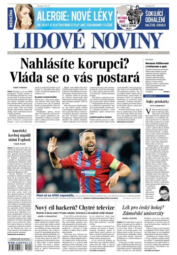 Obálka e-magazínu Lidové noviny 22.4.2015